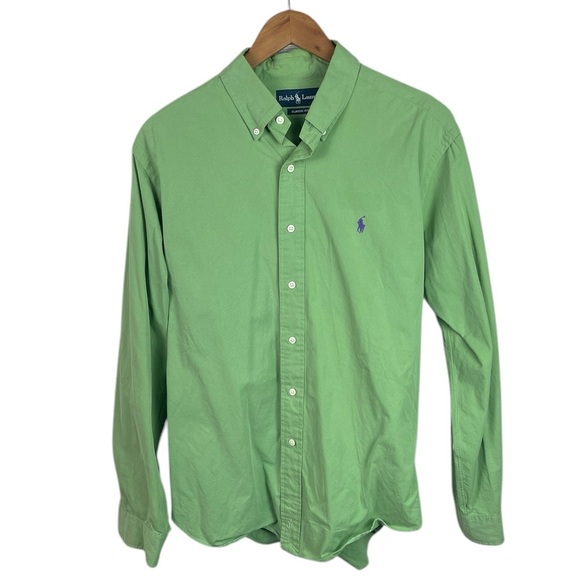 BF1431 men’s polo, Ralph Lauren classic fit preppy, designer button-down shirt L - Picture 1 of 4
